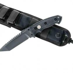 Couteau Tactical SIG Sauer Hogue EX-F01 Tanto Lame Acier A2 Manche G-10 Etui Nylon SIG37122