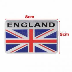 DRAPEAU Américain ou Anglais en métal autocollant intact neuf JEEP WILLYS FORD Ranger ou MUSTANG ?