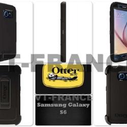 Coque Anti Choc OtterBOX Defender pour Samsung, Smartphone: Galaxy S6 Noir