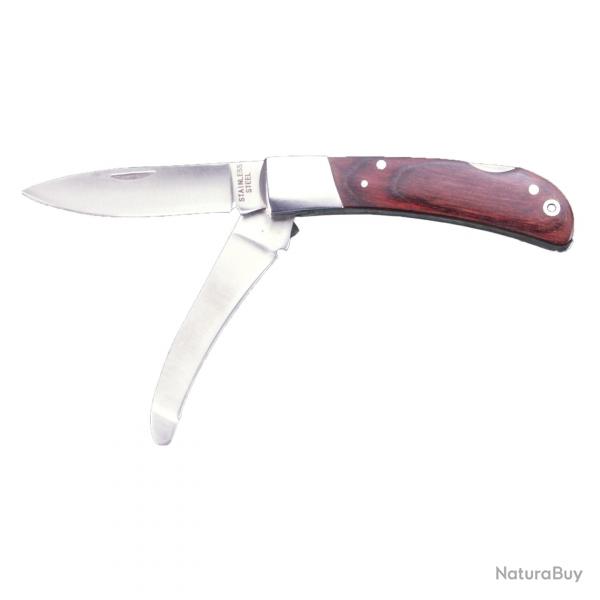 Couteau de chasse Pliable  2 lames