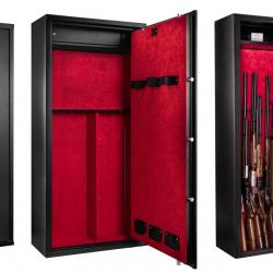 Armoire forte Rietti Premium modulable 14 armes / 9 armes + étagères