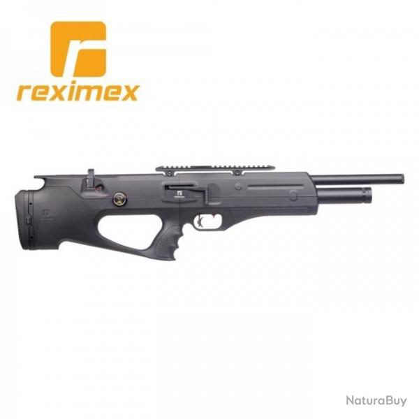 Carabine PCP Reximex Apex calibre 6,35 mm. noire synthtique. 19,9 Joules.