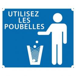 Panneaux Akilux Europarm " Utilisez les poubelles " 30 x 25 cm