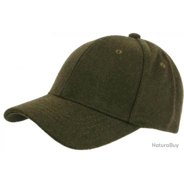 Casquette Baseball Laine Verte Kaki en Feutre Chaude et Tendance Neva Taille unique Vert