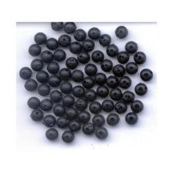 Perles dures "noires" 4 mm flashmer sachet de 50 Ø 4 MM