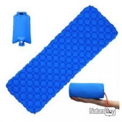 PROMOTION : MATELAS GONFLABE 1 PLACE , ÉTANCHE , SUPER LÉGER,  BLEU