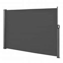 Auvent latéral brise-soleil baldaquin garde-vue pare-soleil métal et polyester 160 x 300 cm gris 03