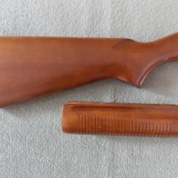 Rare ensemble crosse et pompe " police " pour Remington 870  cal 12