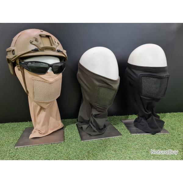 Cagoule/masque de protection grillage Vert