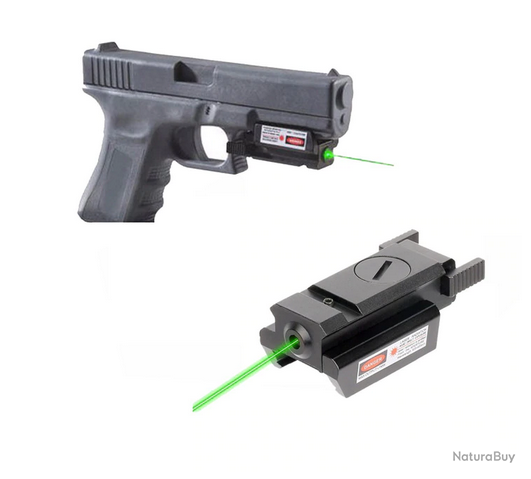 laser arme de poing couleur vert pour 25mm