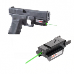 Laser vert pour pistolet et carabine pour rail picatinny de 20mm