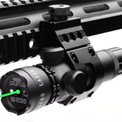 Laser vert pour pistolet et carabine livré avec rail latéral picatinny 20mm