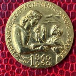 medaille centenaire rattachement savoie / france