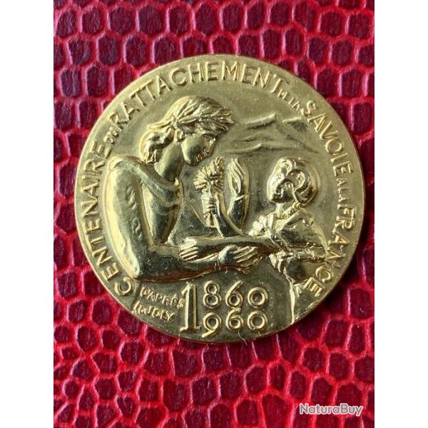 medaille centenaire rattachement savoie / france