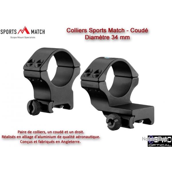 Colliers couds Sports Match - Diamtre 34 mm