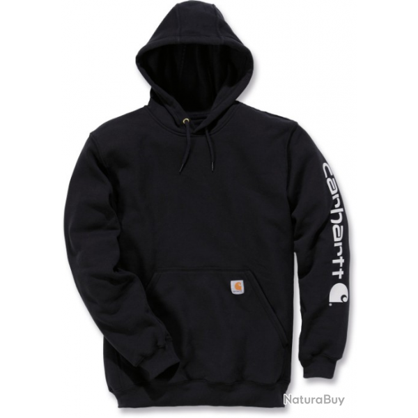 Sweat  Capuche noir Logotyp CARHARTT  CARK28807