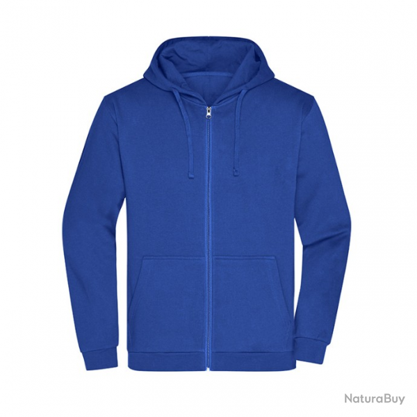 Zip Hoody Men-JAMES NICHOLSON Blue DarkRoyal  JN756071