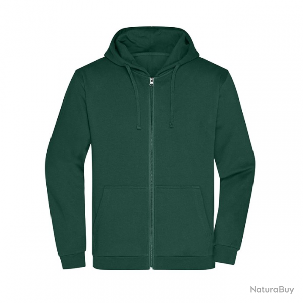 Zip Hoody Men-JAMES NICHOLSON Green Dark JN75607