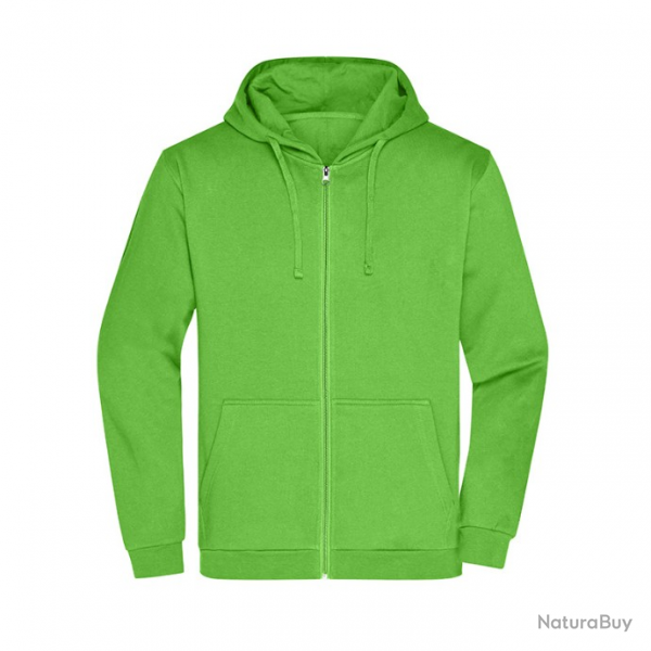 Zip Hoody Men-JAMES NICHOLSON Green Lime JN75607