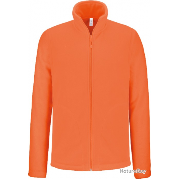 Veste MicroPolaire zippe FALCO KARIBAN 300 g/m Orange fluo K91107