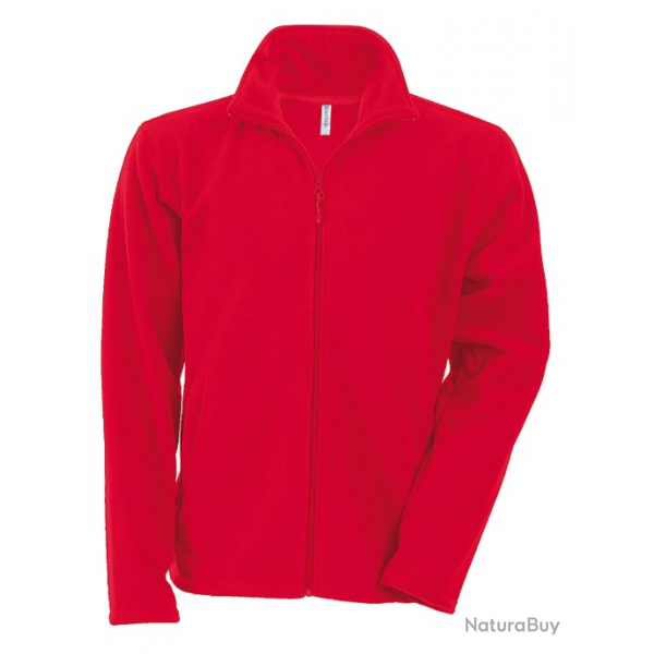 Veste MicroPolaire zippe FALCO KARIBAN 300 g/m Rouge K91107