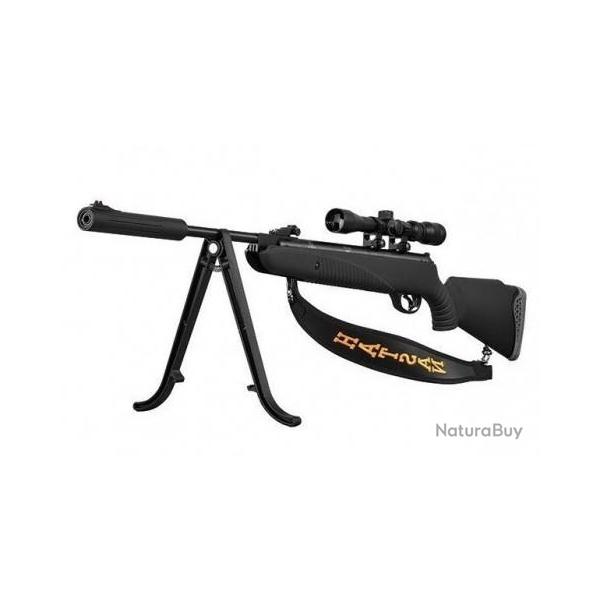 Pack carabine  plombs HATSAN 85 Sniper Cal.4.5 19.9j + lunettte 3-9x32 + bipied + bretelle