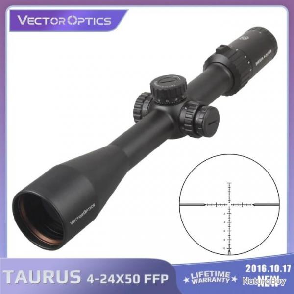 Vector Optics Taurus 4-24x50 FFP- LIVRAISON GRATUITE !!