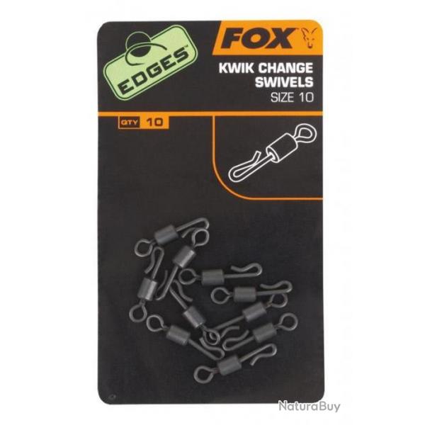 KWIK CHANGE SWIVELS FOX TAILLE 7 PAR 10