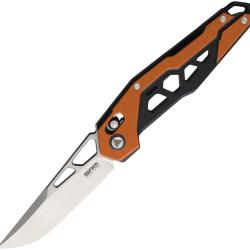 Couteau SRM Knives 9225 Ambi Lock Lame D2 Manche Orange G10 Clip SRM9225GJ