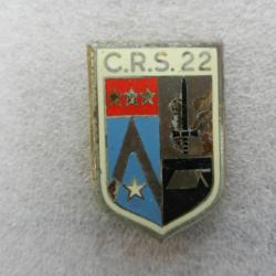 insigne de poitrine CRS n°22 Police Nationale
