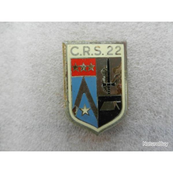 insigne de poitrine CRS n22 Police Nationale