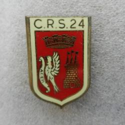 insigne de poitrine CRS n°24 Police Nationale