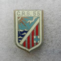 insigne de poitrine CRS n° 55 Police Nationale