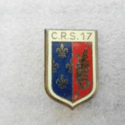 insigne de poitrine CRS n° 17 Police Nationale