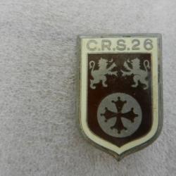 insigne de poitrine CRS n° 26 Police Nationale