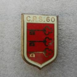 insigne de poitrine CRS n° 60 Police Nationale