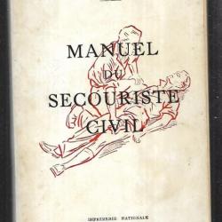 manuel du secouriste civil, ministère de l'intérieur 1966