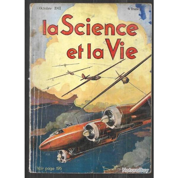 lot de 2 la science et la vie de 1941 , aviation, bateaux , blinds , techniques ,mines arienne