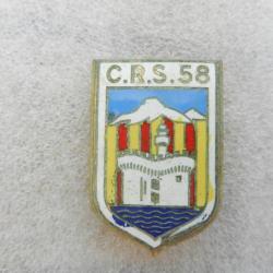 insigne de poitrine CRS n°58 Police Nationale