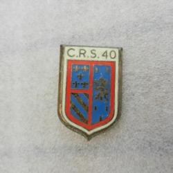 insigne de poitrine CRS n°40 Police Nationale