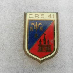 insigne de poitrine CRS n°41 Police Nationale