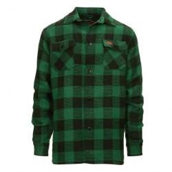 Chemise bucheron à carreaux - type canadienne Verte / Noire (plusieurs tailles disponibles)