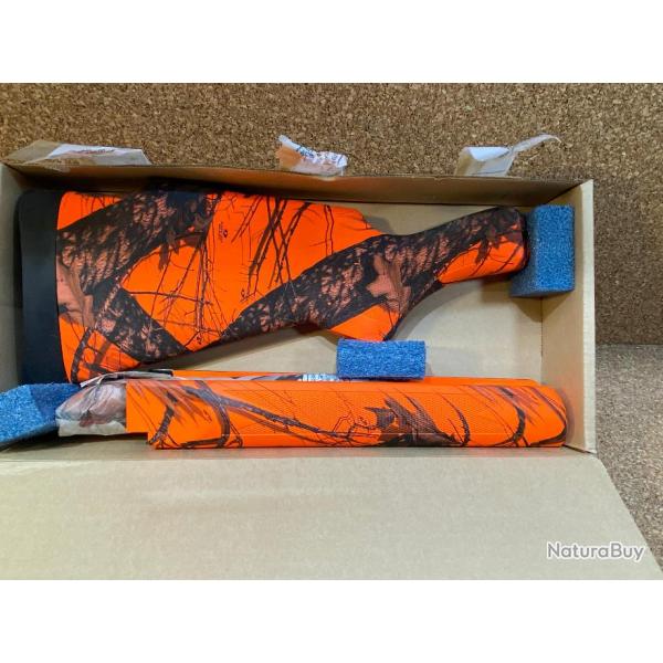 Crosse et Devant Synthtique Camo Orange Blaze pour Remington 740, 742, 7400, 750 , A saisir !!!