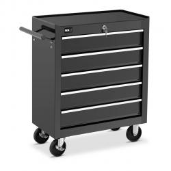 Servante d'atelier 5 tiroirs 50 kg max verrouillable acier noir 14_0003389