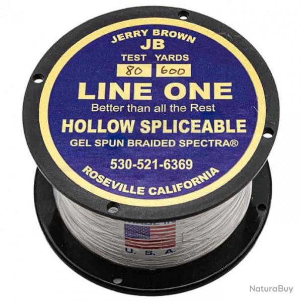 Jerry Brown Spliceable Hollow (600YDS) 80lb Blanc