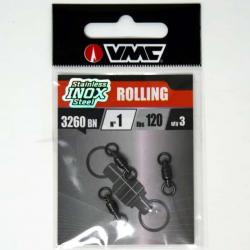 Emerillons VMC Rolling Inox 3260 1 BN - Black Nickel