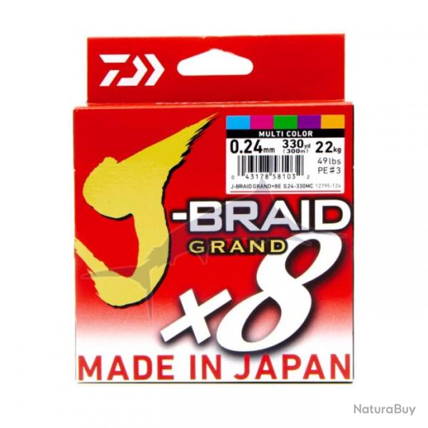 Daiwa Tresse J-Braid Grand X8 (300m) 49lb