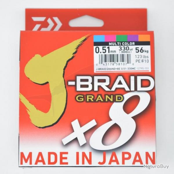 Daiwa Tresse J-Braid Grand X8 (300m) 123lb