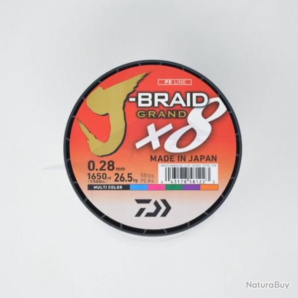 Daiwa Tresse J-Braid Grand X8 1500m 58lb