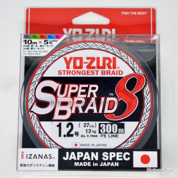 Yo-Zuri Tresse Superbraid 8x 27lb